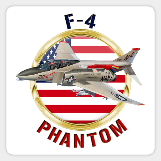 F-4B Phantom II USA Sticker by MilMerchant